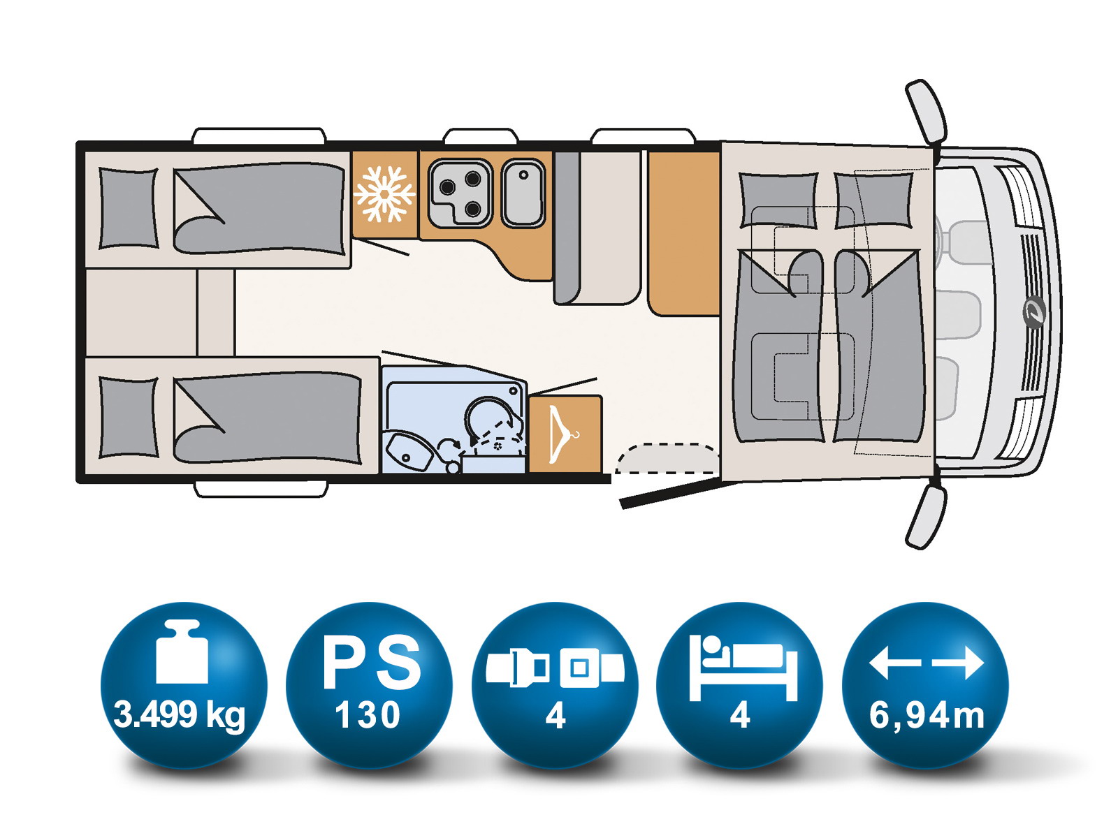 RV Camper Dethleffs RV Camper 6717 EB 2019 (12)
